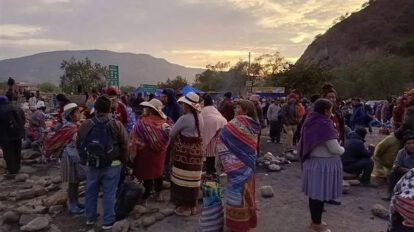 Movilizaciones evistas en Cochabamba