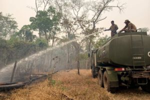 Incendios forestales en Santa Cruz tras lluvias