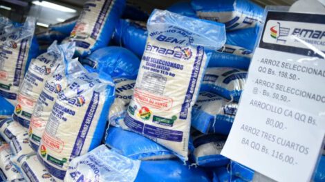 escasez de arroz en Bolivia garantizada por Emapa
