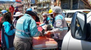 Atropello de obreros en La Paz