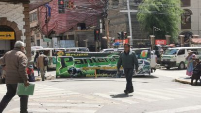 Movilizaciones por tarifas de pasajes en Oruro