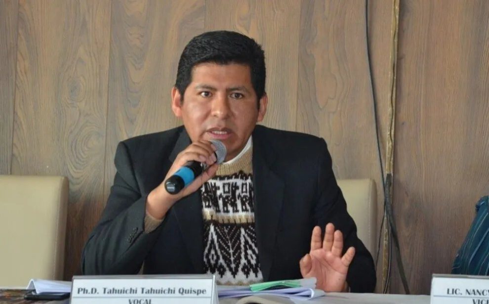 El Vocal del Tribunal Supremo Electoral Tahuichi Quispe sobre elecciones judiciales 2024