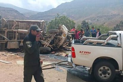 Accidente en Chuquisaca que cobra la vida de un profesor y tres estudiantes