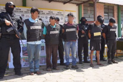 Aprehensión de cinco personas por destrozos en los Valles cruceños