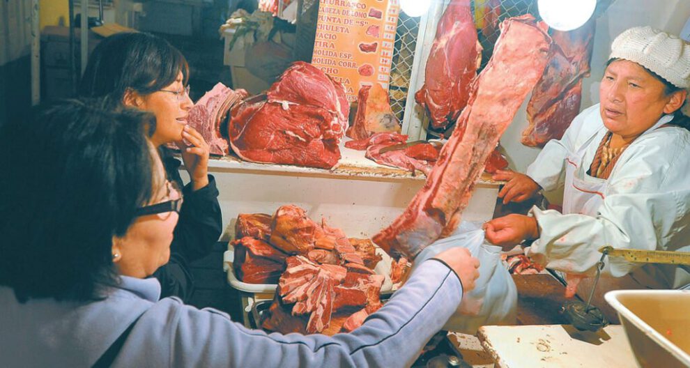 Paro de carniceros en El Alto