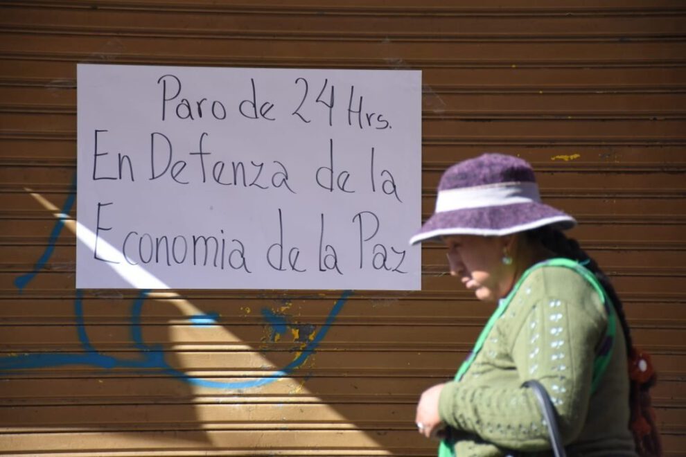 Crisis de carne y combustible en La Paz