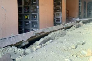 Hundimiento en el Cementerio General