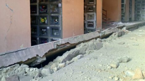 Hundimiento en el Cementerio General