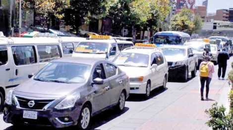 paro de choferes en La Paz