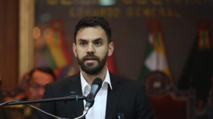 El ministro de Gobierno, Eduardo Del Castillo denuncia el narcotráfico