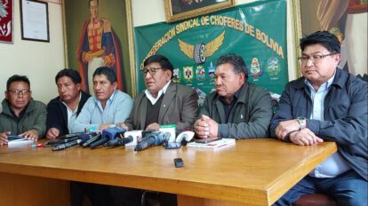 Protesta por falta de combustible en Bolivia
