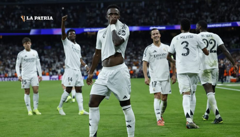 Vinícius y remontada del Real Madrid en la Liga de Campeones