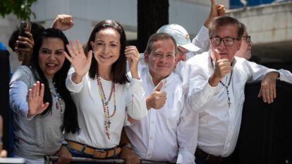Fotografía de María Corina Machado, líder opositora venezolana
