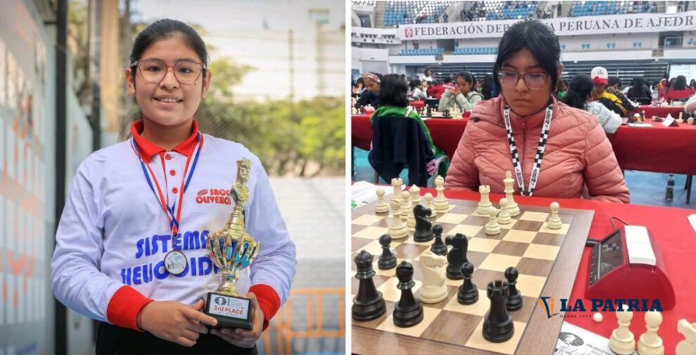Iris Mollo, única representante boliviana en el Mundial de Ajedrez 2024