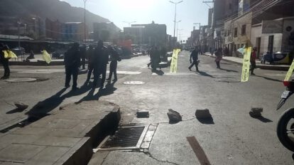 paro movilizado transporte Oruro