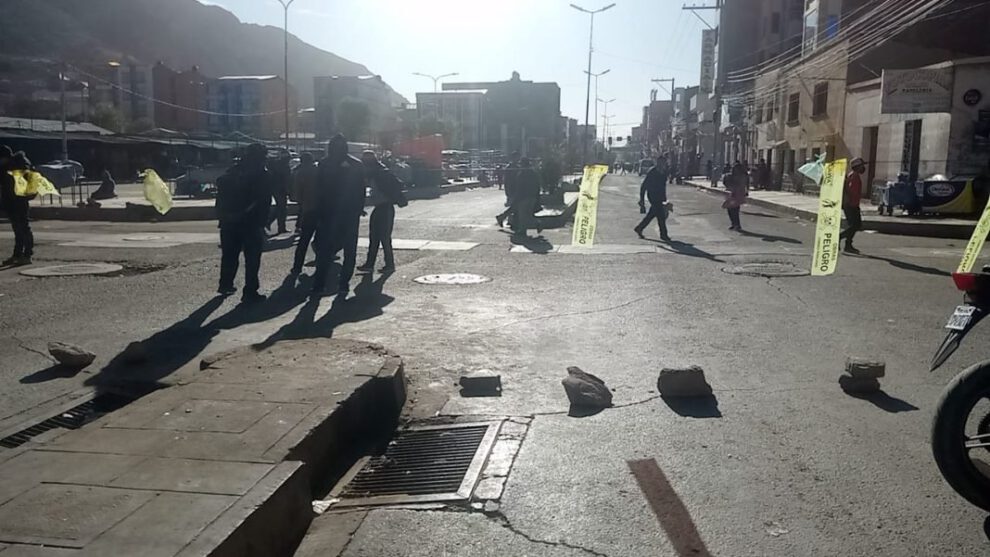 paro movilizado transporte Oruro