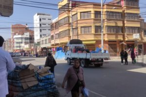 paro del transporte urbano en Oruro