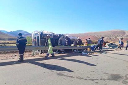Accidente de cisterna en Potosí
