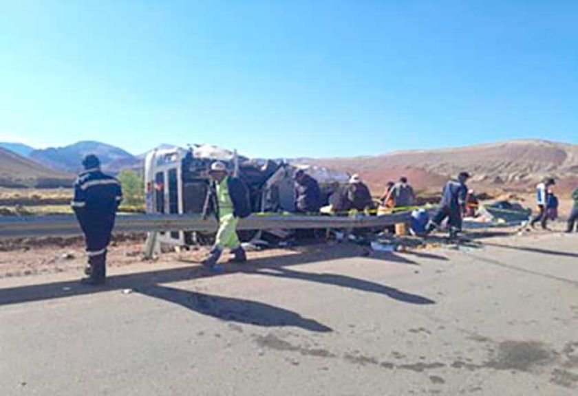 Accidente de cisterna en Potosí