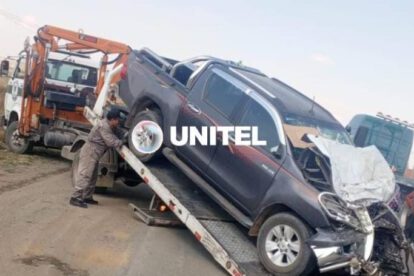 Triple colisión en carretera El Alto - Desaguadero