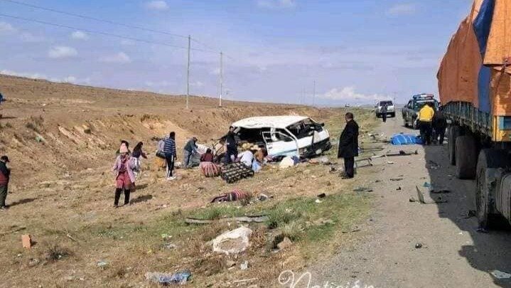 Accidente de tránsito El Alto Desaguadero