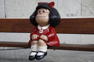 escultura de Mafalda en Matadero, Madrid