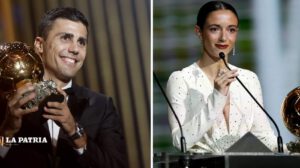 Balón de Oro 2024 ganadores Rodri y Aitana Bonmatí