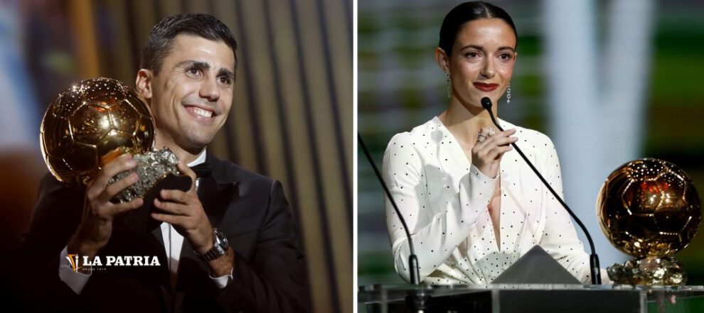 Balón de Oro 2024 ganadores Rodri y Aitana Bonmatí