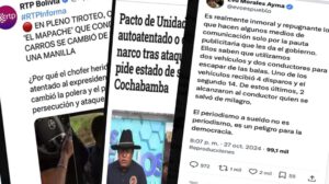 Evo Morales critica a medios privados por su cobertura