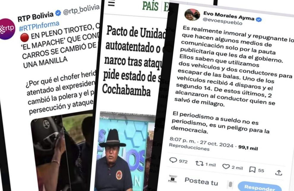 Evo Morales critica a medios privados por su cobertura