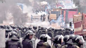 bloqueos y violencia en Bolivia