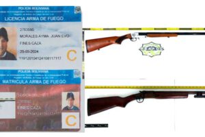 Evo Morales escopetas