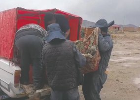 trabajador alcanzado por un rayo en Oruro
