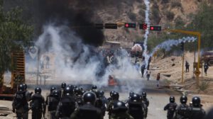 Enfrentamientos en Cochabamba