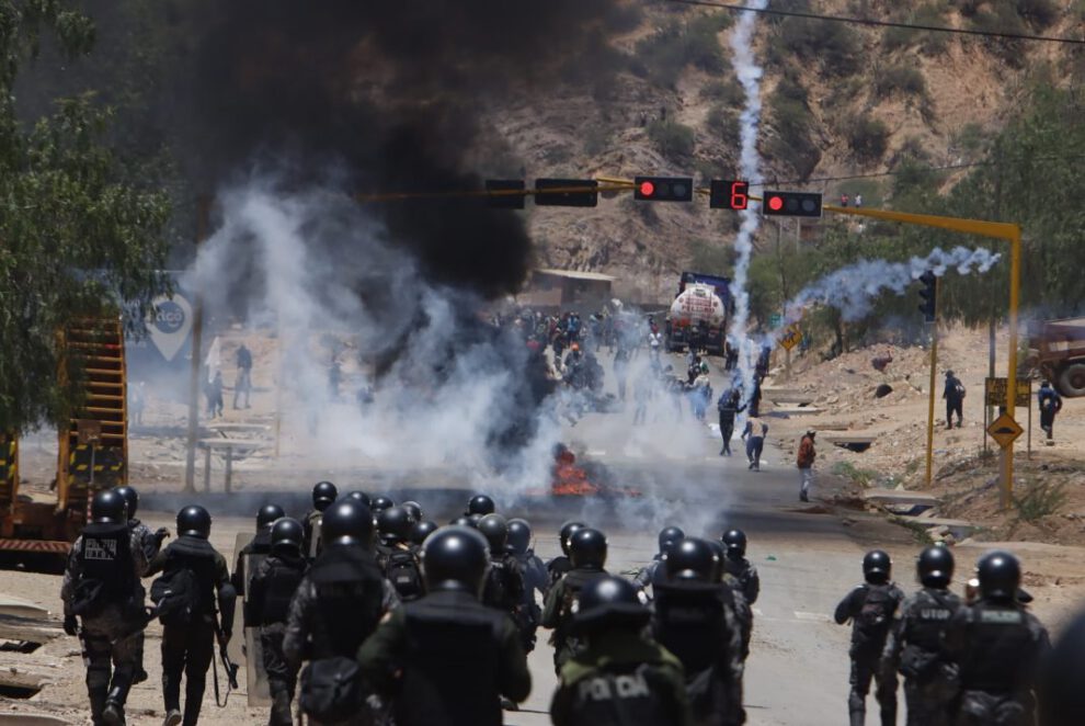 Enfrentamientos en Cochabamba
