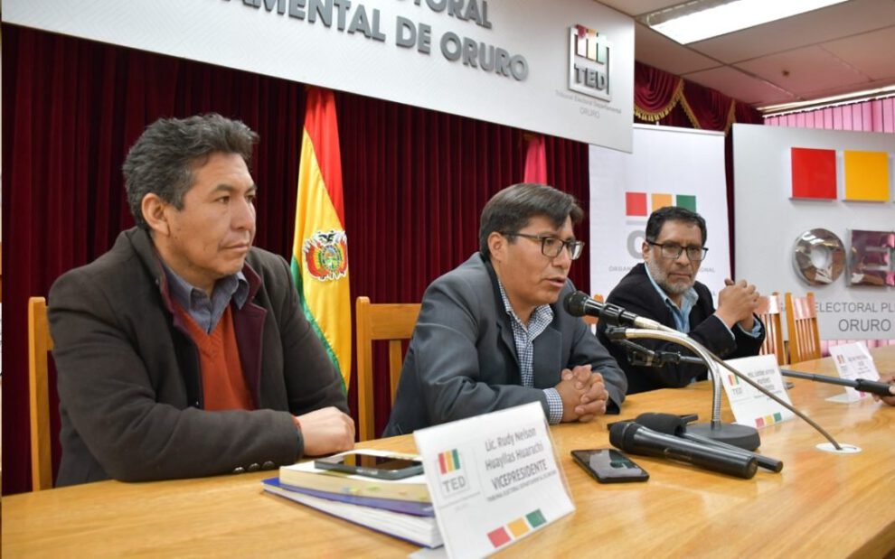 Suspensión de actividades electorales en Oruro tras reprogramación de elecciones judiciales