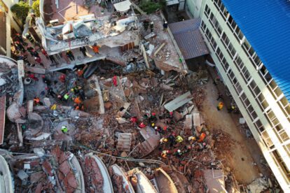 Derrumbe de hotel en Argentina