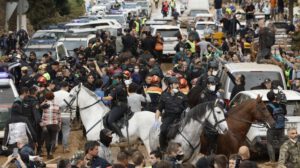 Inundaciones en España durante la visita de los Reyes de España