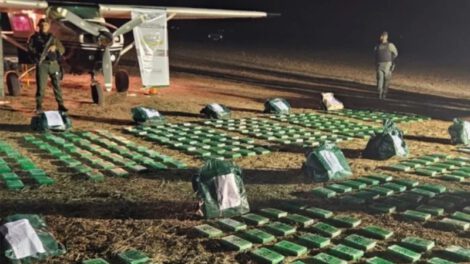 Cocaína en Argentina incautada en operativo antidrogas