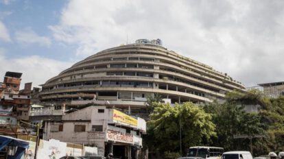 El exterior del edificio gubernamental 'El Helicoide', donde fue llevado Fernando Feo