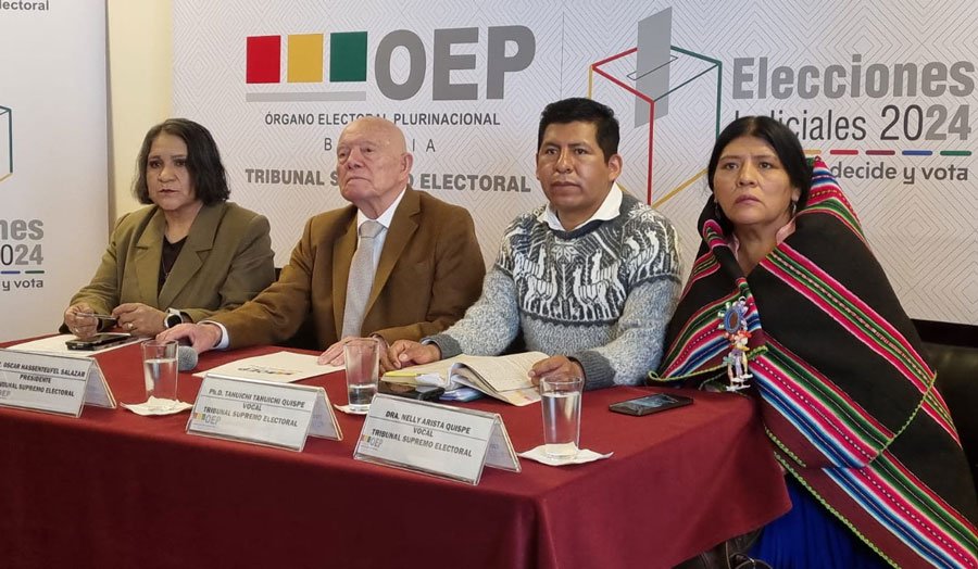 Elecciones Judiciales en Bolivia garantizadas por el TSE