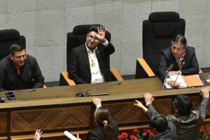 Agresiones a Choquehuanca en la Asamblea Legislativa Plurinacional