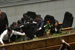 pelea en la Asamblea Legislativa