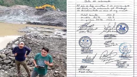 Minería ilegal en Guanay