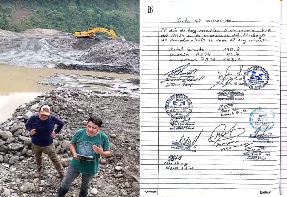 Minería ilegal en Guanay