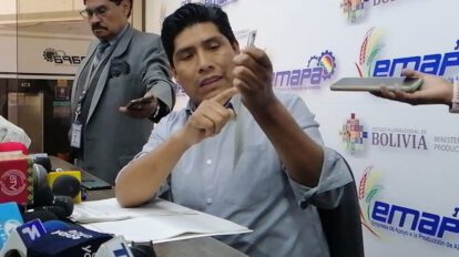 venta móvil de arroz en La Paz y El Alto