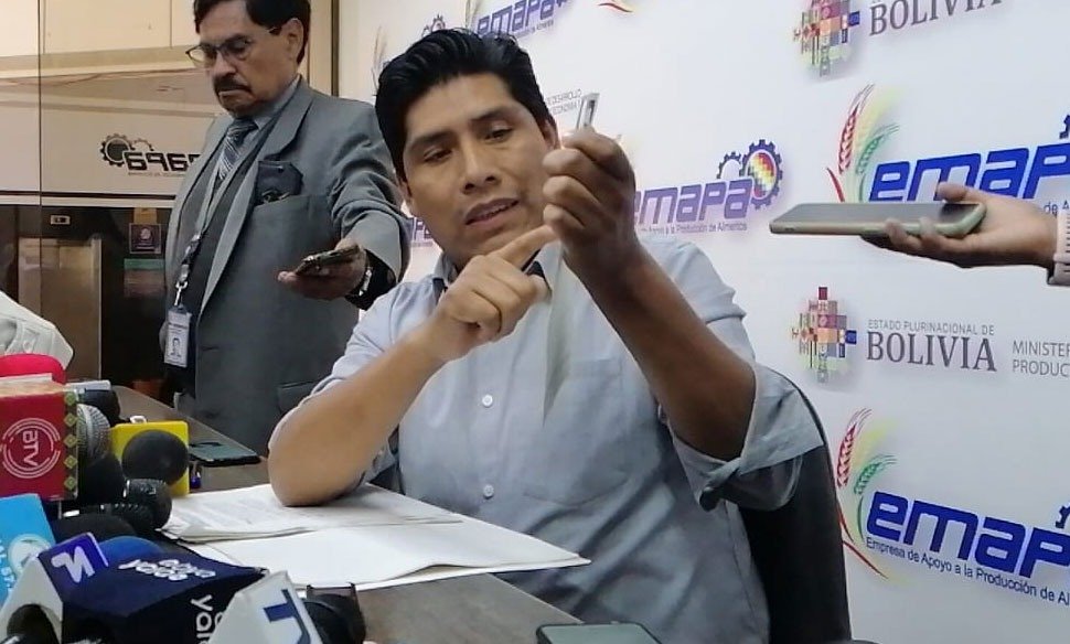 venta móvil de arroz en La Paz y El Alto