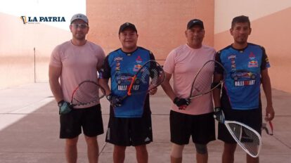 Luis Copa destaca en el torneo nacional de raqueta frontón