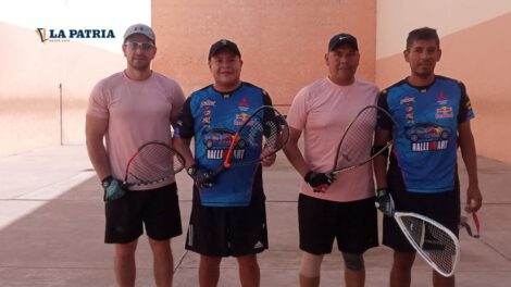 Luis Copa destaca en el torneo nacional de raqueta frontón