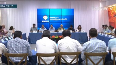 Reunión entre CAO y Luis Arce sobre desabastecimiento de combustible